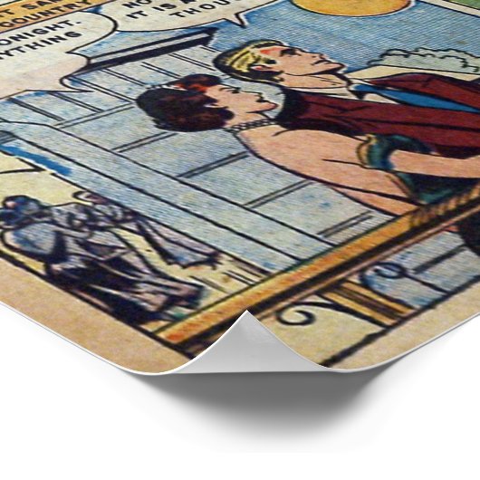 Vintage Romantik Poster (Ecke)