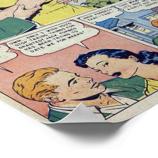 Vintage Romantik Poster (Ecke)