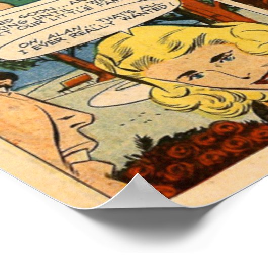 Vintage Romantik Poster (Ecke)