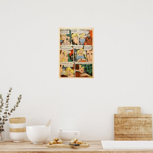 Vintage Romantik Poster (Küche)