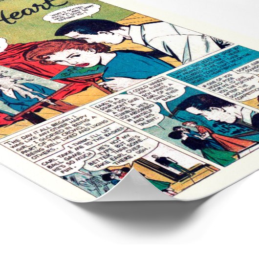 Vintage Romantik Poster (Ecke)