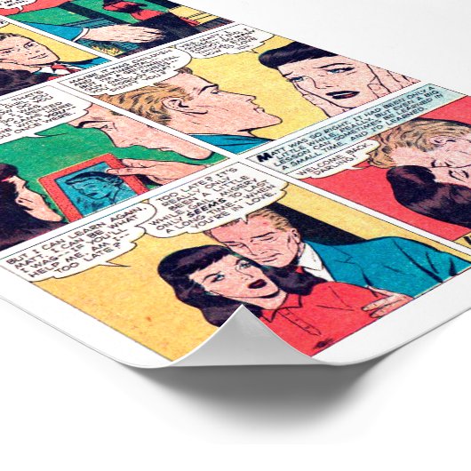 Vintage Romantik Poster (Ecke)