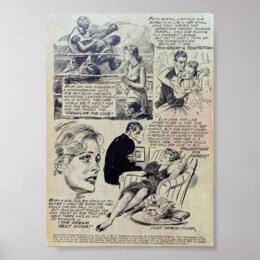 Vintage Romantik Poster (Vorne)