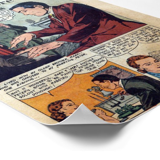 Vintage Romantik Poster (Ecke)