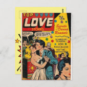 Vintage Romantik Postkarte (Vorne/Hinten)