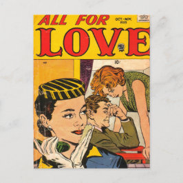 Vintage Romantik Postkarte