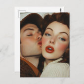 Vintage Romantik Postkarte (Vorne/Hinten)