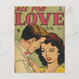 Vintage Romantik Postkarte