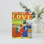 Vintage Romantik Postkarte (Stehend Vorderseite)