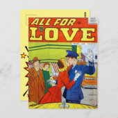 Vintage Romantik Postkarte (Vorne/Hinten)