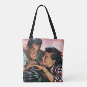 Vintage Romantik, Schulliebe in der Liebe Tasche (Rückseite)