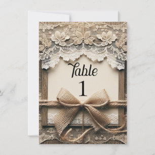 Vintage romantische Blumenstrasse Burlap Rustic We Einladung