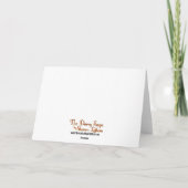 Vintage, romantische Grußkarte Karte (Rückseite)