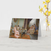 Vintage, romantische Grußkarte Karte (Gelbe Blume)