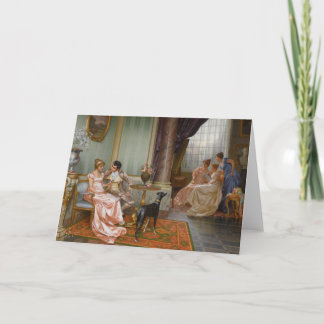 Vintage, romantische Grußkarte Karte