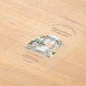 Vintage romantische Hochzeit Acryleinladungen (Ablage )