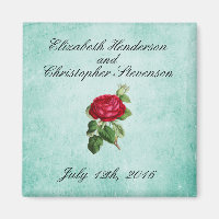 Vintage romantische Hochzeit der Rote Rose