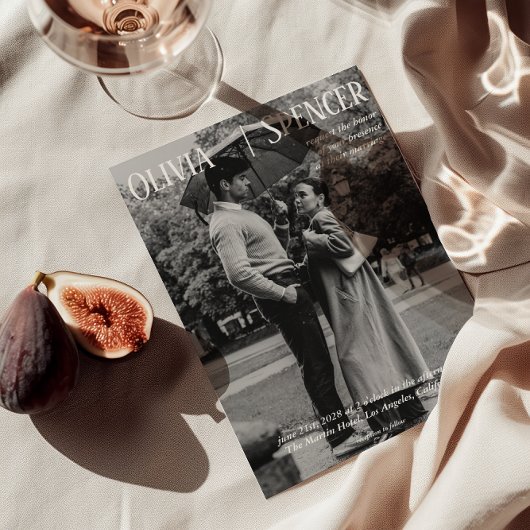 Vintage romantische Hochzeit Einladung