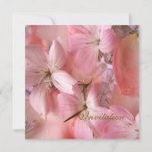 Vintage + romantische Hochzeitsaufenthalte Einladung (Rückseite)