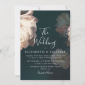 Vintage romantische Hochzeitsfeier Einladung (Vorderseite)