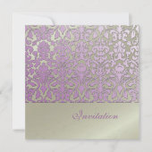 Vintage + romantische Hochzeitsfeierlichkeiten Einladung (Vorderseite)