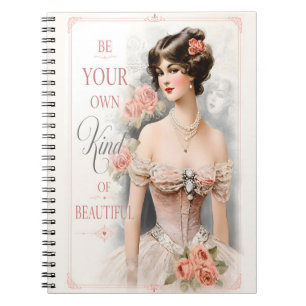 Vintage Romantische Inspirierende Elegante Viktori Notizblock