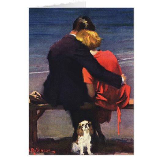 Vintage romantische Liebe, Romantik am Strand (Vorne)