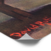 Vintage romantische Liebe, Romantik am Strand Poster (Ecke)