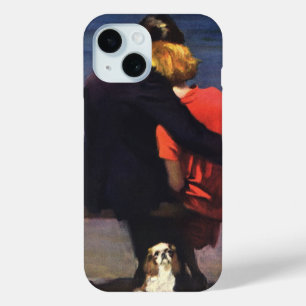 Vintage romantische Liebe, Romanze am Strand iPhone 15 Hülle