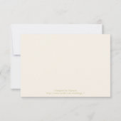 Vintage romantische Malerei von Rose Hochzeit RSVP (Rückseite)