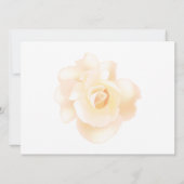 Vintage romantische Rose Hochzeit Einladung (Rückseite)