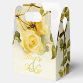 Vintage romantische Rosenmalerei Geschenkschachtel (Geöffnet)