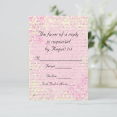Vintage romantische UAWG Wedding Cards RSVP Karte (Stehend Vorderseite)