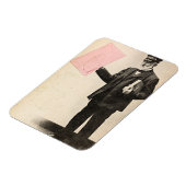 Vintage romantischer Briefträger Magnet (Linke Seite)
