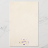 Vintage Romantisches Namensschild Schreibtischpapi Briefpapier (Vorderseite)