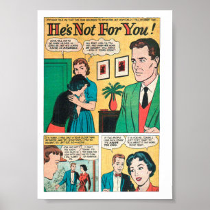 Vintage-Romanze Poster