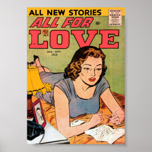 Vintage-Romanze Poster