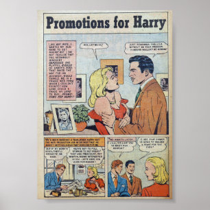 Vintage-Romanze Poster