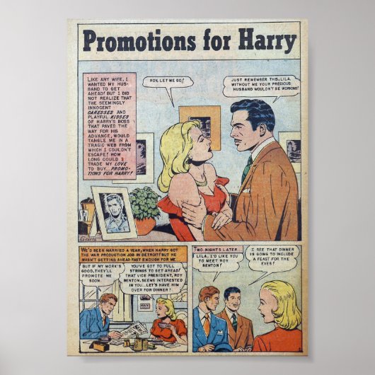 Vintage-Romanze Poster (Vorne)