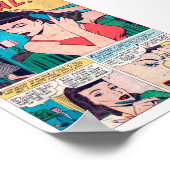 Vintage-Romanze Poster (Ecke)