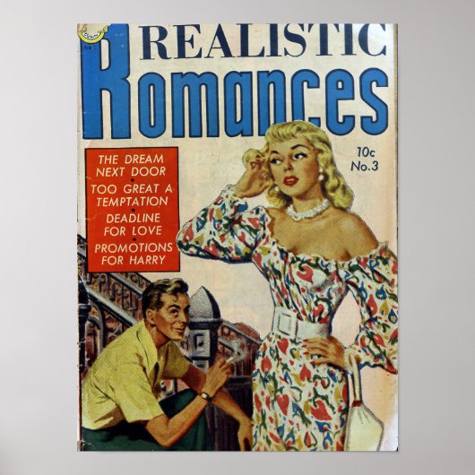 Vintage-Romanze Poster (Vorne)
