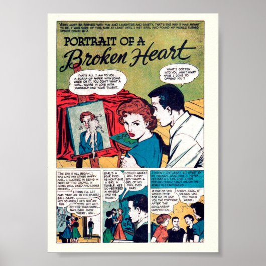 Vintage-Romanze Poster (Vorne)