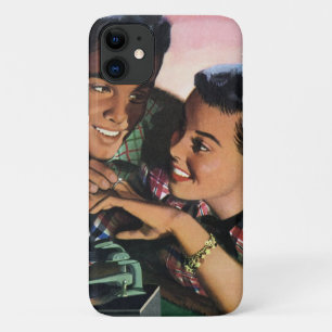 Vintage-Romanze, verliebte Schulschwärmer Case-Mate iPhone Hülle