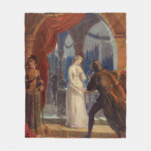 Vintage Romeo- und Julietmalerei (1861) Fleecedecke