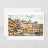 Vintage Römerberg in Frankfurt, Germany Postkarte (Vorne/Hinten)
