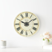 Vintage römische Numerus-Uhr Große Wanduhr (Zuhause)