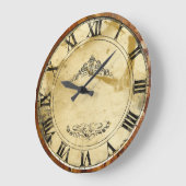 Vintage römische Zahlen Große Wanduhr (Winkel)