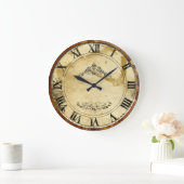 Vintage römische Zahlen Große Wanduhr (Zuhause)
