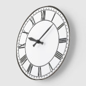 Vintage römische Ziffer Große Wanduhr (Winkel)