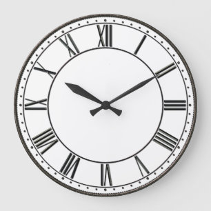 Vintage römische Ziffer Große Wanduhr